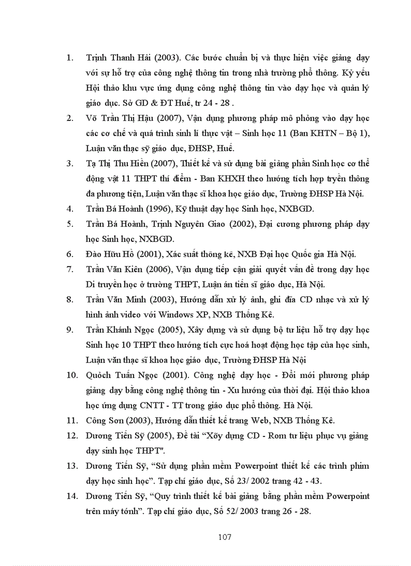 image for page Xây dựng và sử dụng bài giảng điện tử chương III IV V phần Di truyền học Sinh học lớp 12 theo hướng tích hợp truyền thông đa phương tiện 1