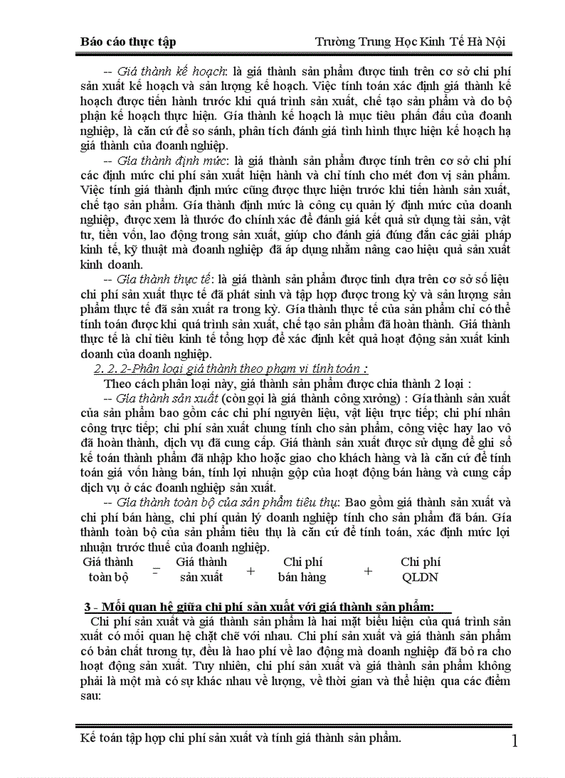 image for page Kế toán chi phí sản xuất và tính giá thành sản phẩm tại xí nghiệp X18 1