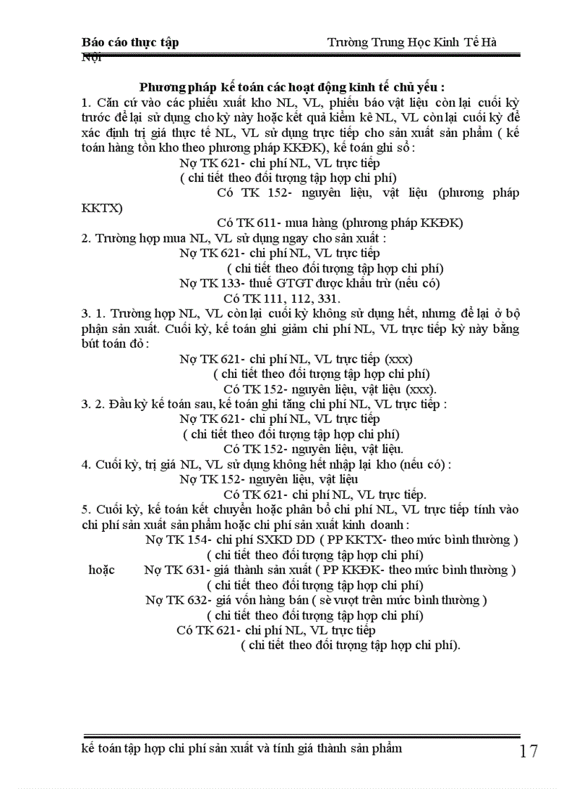 image for page Kế toán chi phí sản xuất và tính giá thành sản phẩm tại xí nghiệp X18 1