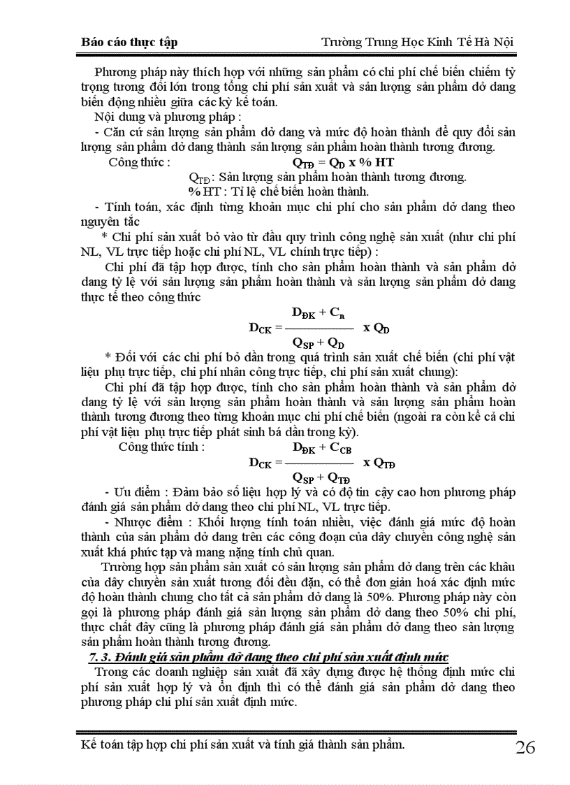 image for page Kế toán chi phí sản xuất và tính giá thành sản phẩm tại xí nghiệp X18 1