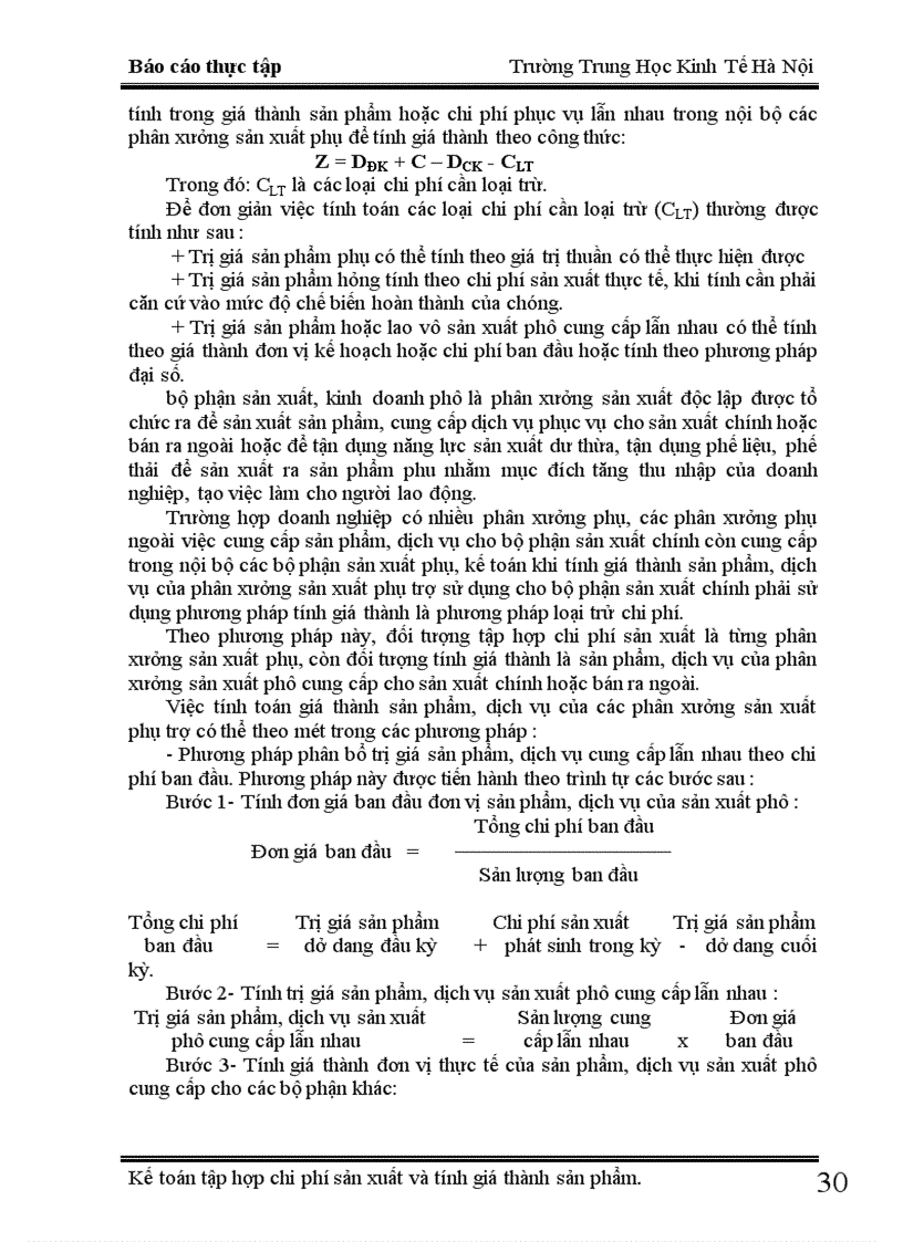 image for page Kế toán chi phí sản xuất và tính giá thành sản phẩm tại xí nghiệp X18 1