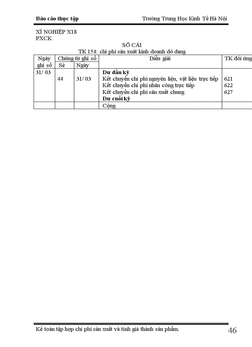 image for page Kế toán chi phí sản xuất và tính giá thành sản phẩm tại xí nghiệp X18 1