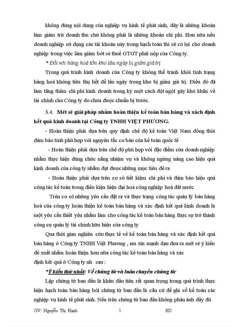 image for page Tổ chức công tác kế toán bán hàng và xác định kết quả kinh doanh tại Công ty trách nhiệm hữu hạn Việt Phương