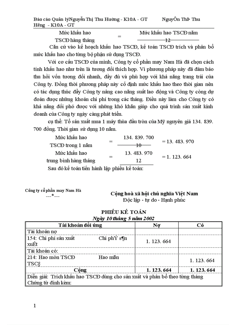 image for page Công tác quản lý TSCĐ và nâng cao hiệu quả sử dụng TSCĐ tại Công ty cổ phần may Nam Hà 1