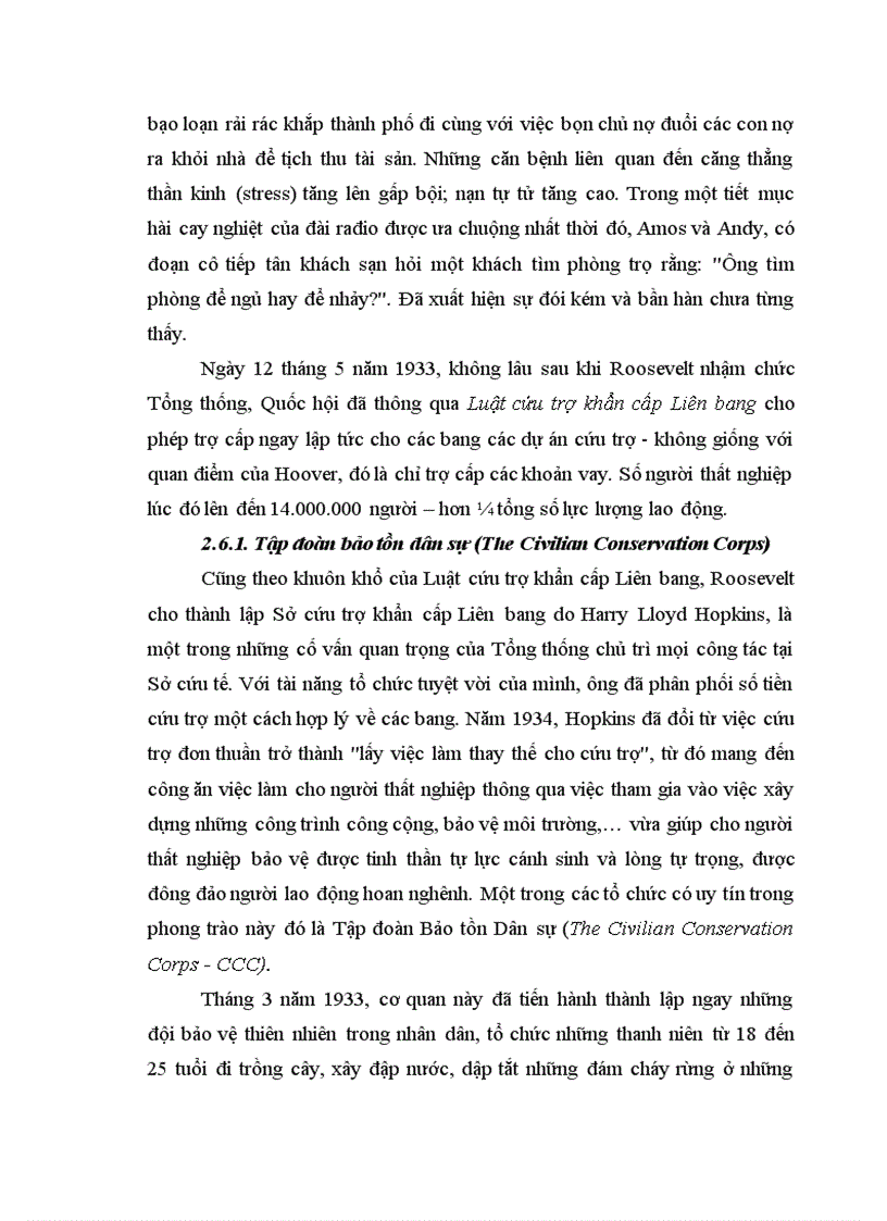 image for page Chính sách mới New deal của Franklin D Roosevelt