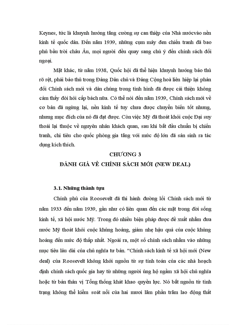 image for page Chính sách mới New deal của Franklin D Roosevelt