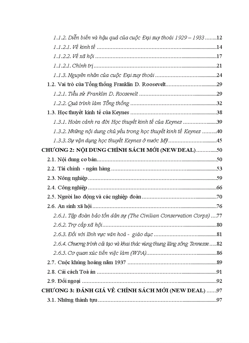 image for page Chính sách mới New deal của Franklin D Roosevelt