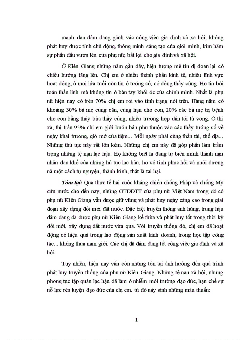 image for page Kế thừa và phát huy giá trị đạo đức truyền thống phụ nữ ở Kiên Giang vấn đề và giải pháp