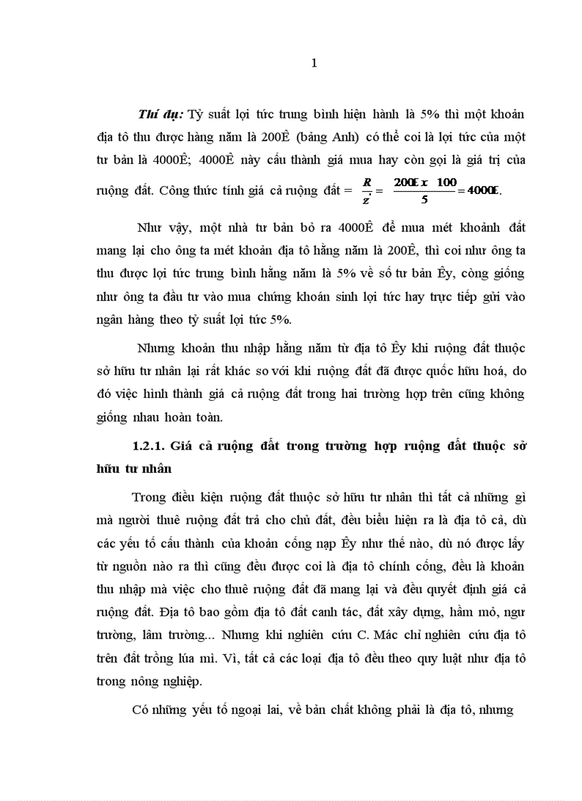 image for page Vận dụng lý luận Mác Lênin về giá cả ruộng đất vào định giá đất ở Việt nam