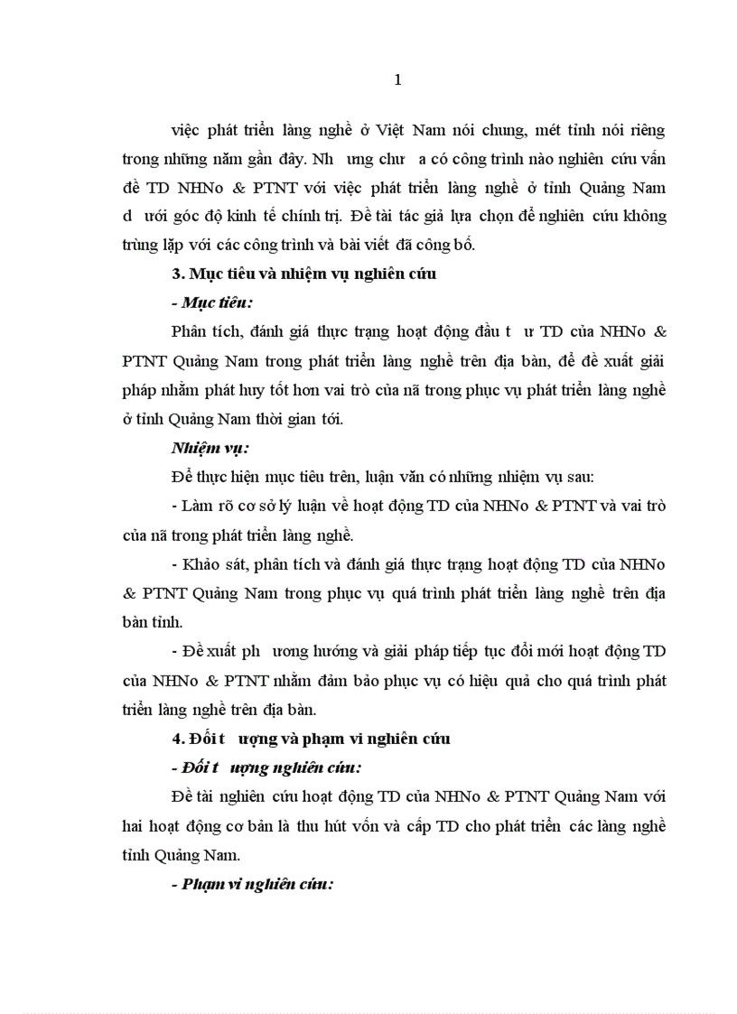 image for page Tín dụng của Ngân hàng Nông nghiệp và Phát triển nông thôn với việc phát triển làng nghề tại tỉnh Quảng Nam