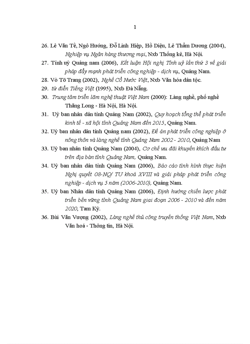 image for page Tín dụng của Ngân hàng Nông nghiệp và Phát triển nông thôn với việc phát triển làng nghề tại tỉnh Quảng Nam