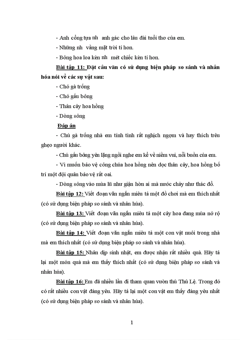 image for page Xây dựng hệ thống bài tập rèn kỹ năng sử dụng biện pháp tu từ so sánh và nhân hóa khi viết văn miêu tả