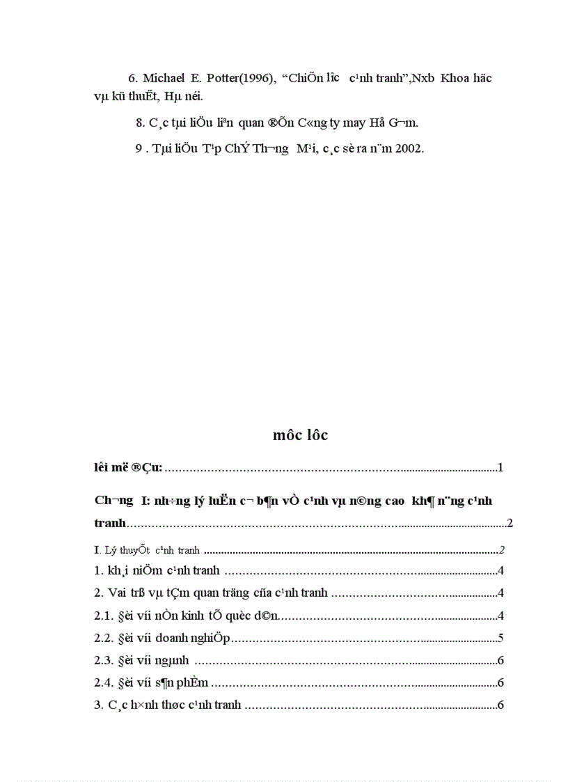 image for page Một số giải pháp nhằm nâng cao khả năng cạnh tranh của Công ty may Hồ Gươm để làm đề tài luận văn tốt nghiệp của mình 1