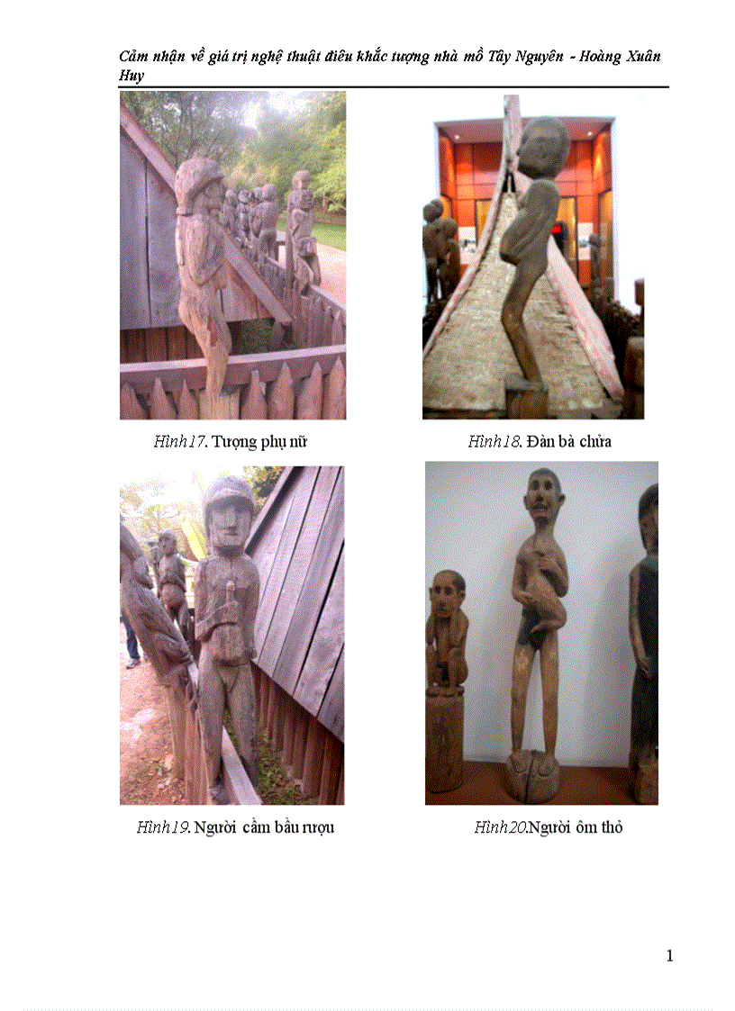 image for page Cảm nhận về giá trị nghệ thuật điêu khắc tượng nhà mồ Tây Nguyên Hoàng Xuân Huy