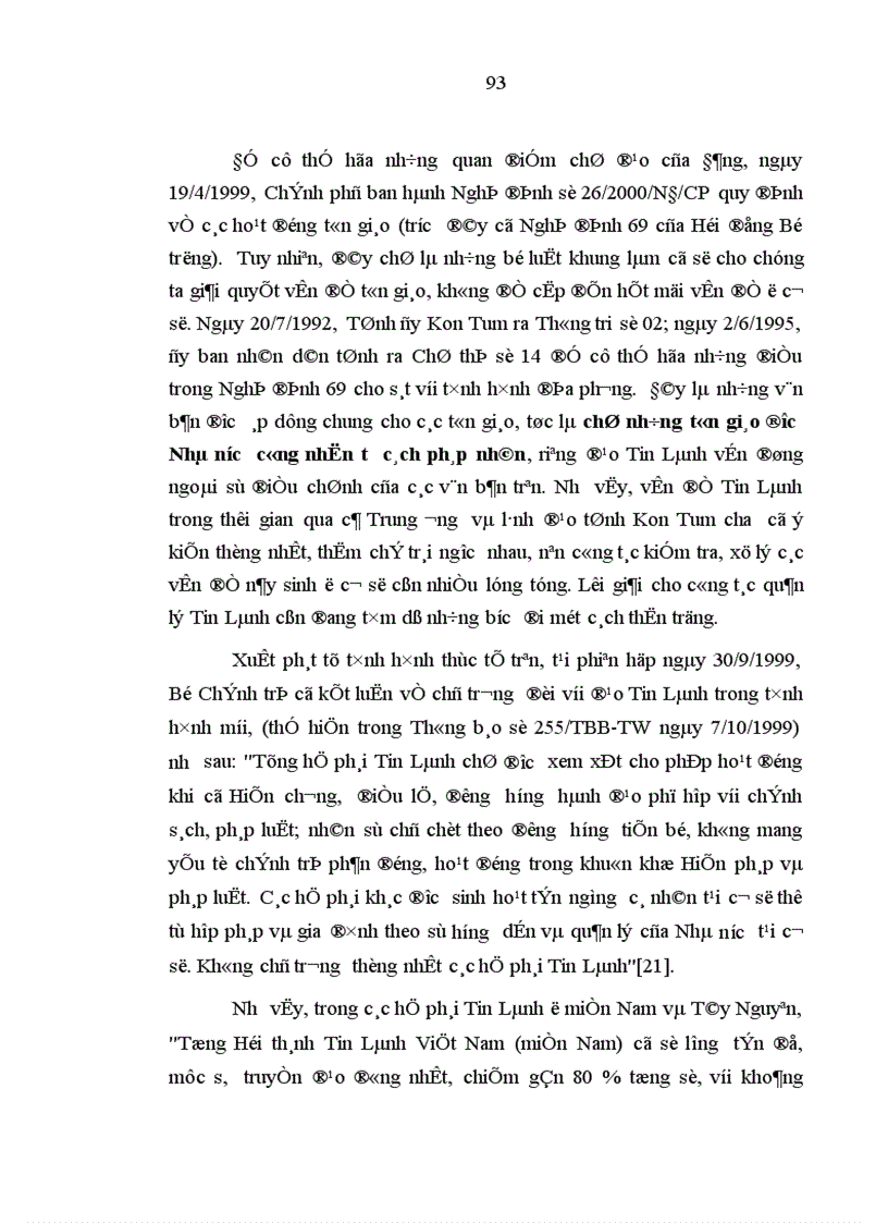 image for page Sự phục hồi phát triển đạo Tin Lành ở địa bàn tỉnh Kon Tum từ năm 1986 đến nay Thực trạng và giải pháp