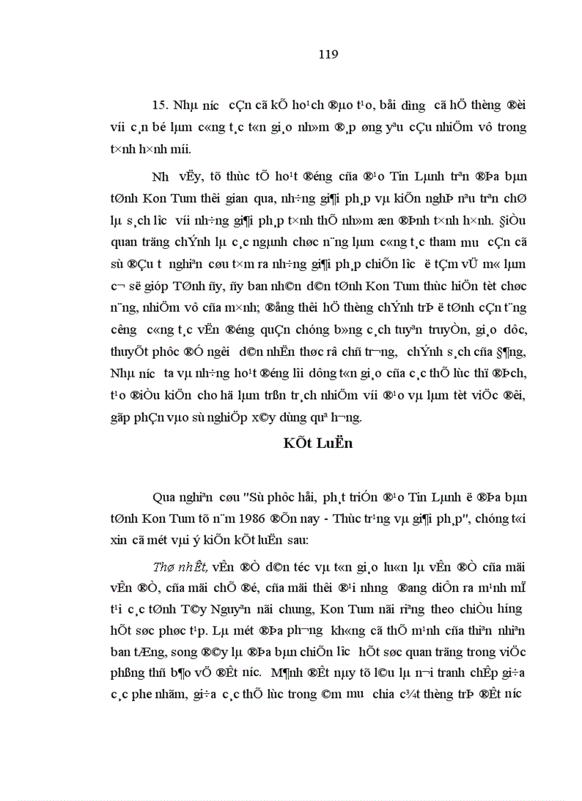 image for page Sự phục hồi phát triển đạo Tin Lành ở địa bàn tỉnh Kon Tum từ năm 1986 đến nay Thực trạng và giải pháp
