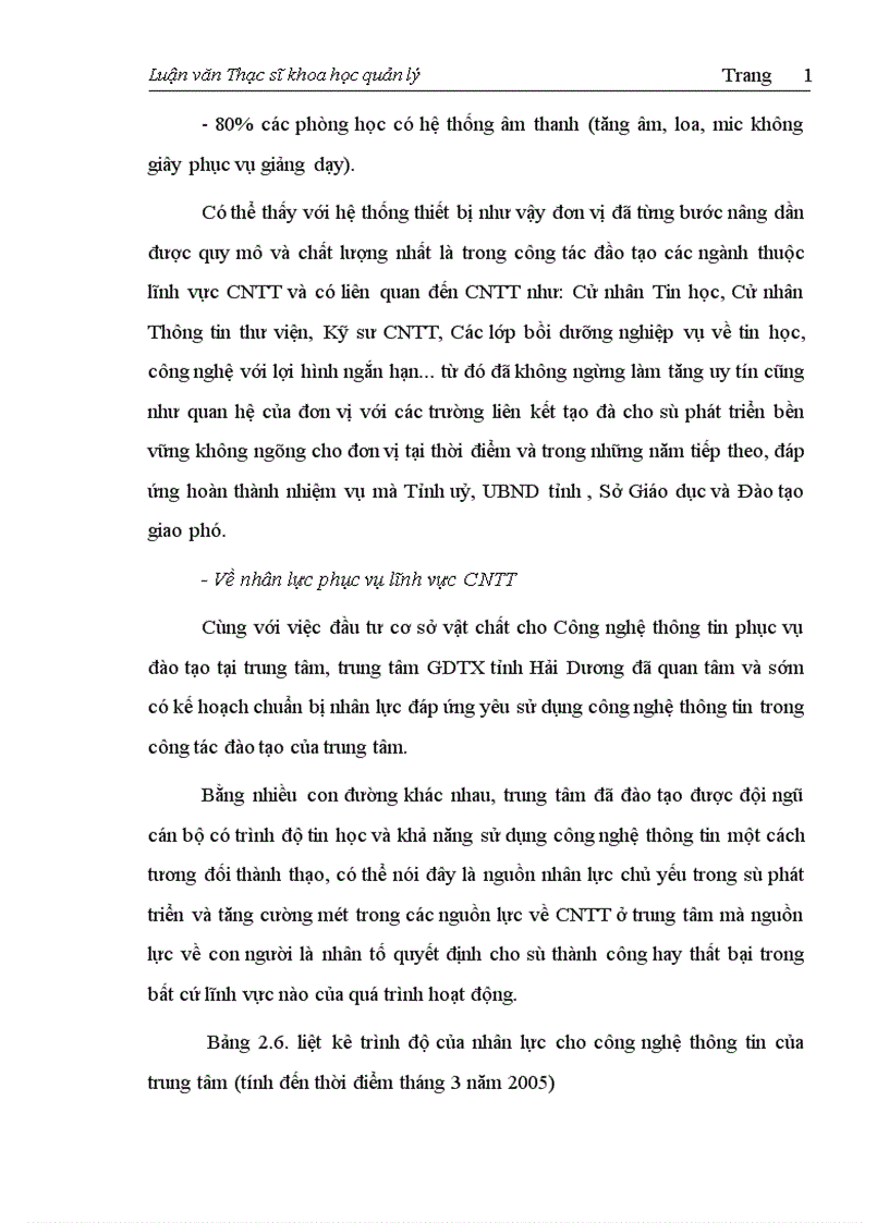 image for page Tăng cường sử dụng Công nghệ thông tin trong quản lý đào tạo tại trung tâm Giáo dục Thường xuyên tỉnh Hải Dương