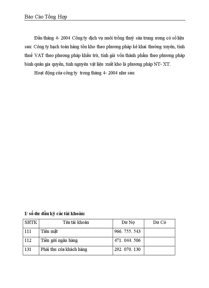 image for page Công tác hạch toán kế toán tại Công ty dịch vụ nuôi trồng thuỷ sản trung ương 1