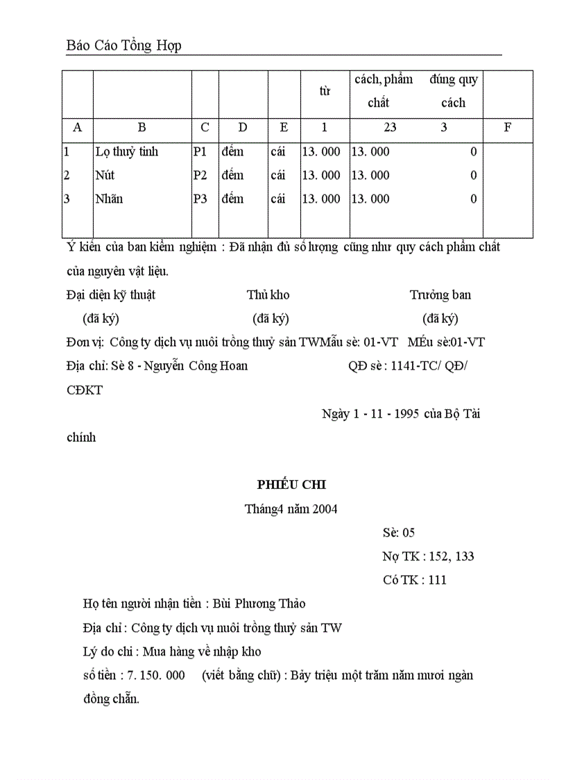 image for page Công tác hạch toán kế toán tại Công ty dịch vụ nuôi trồng thuỷ sản trung ương 1