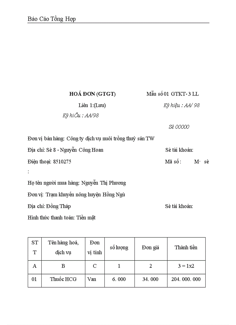 image for page Công tác hạch toán kế toán tại Công ty dịch vụ nuôi trồng thuỷ sản trung ương 1