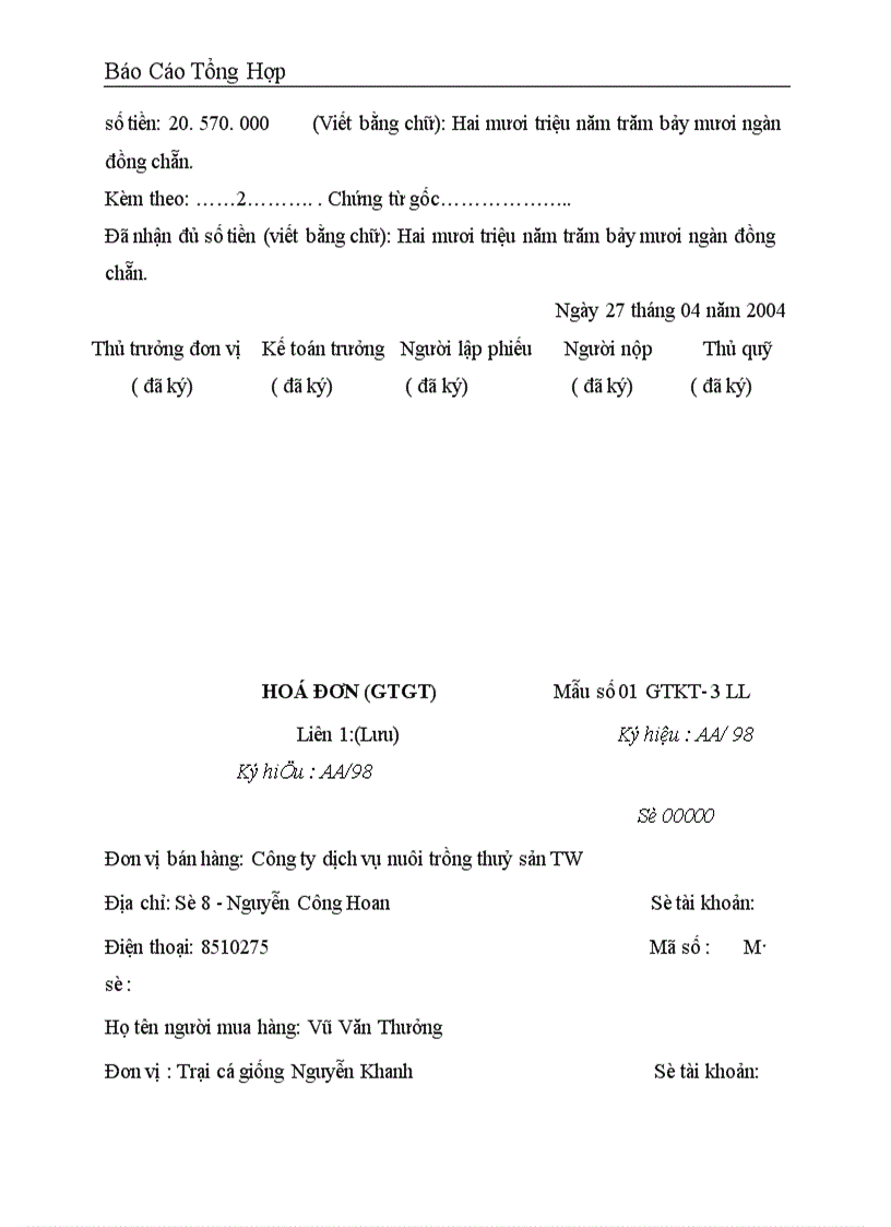 image for page Công tác hạch toán kế toán tại Công ty dịch vụ nuôi trồng thuỷ sản trung ương 1