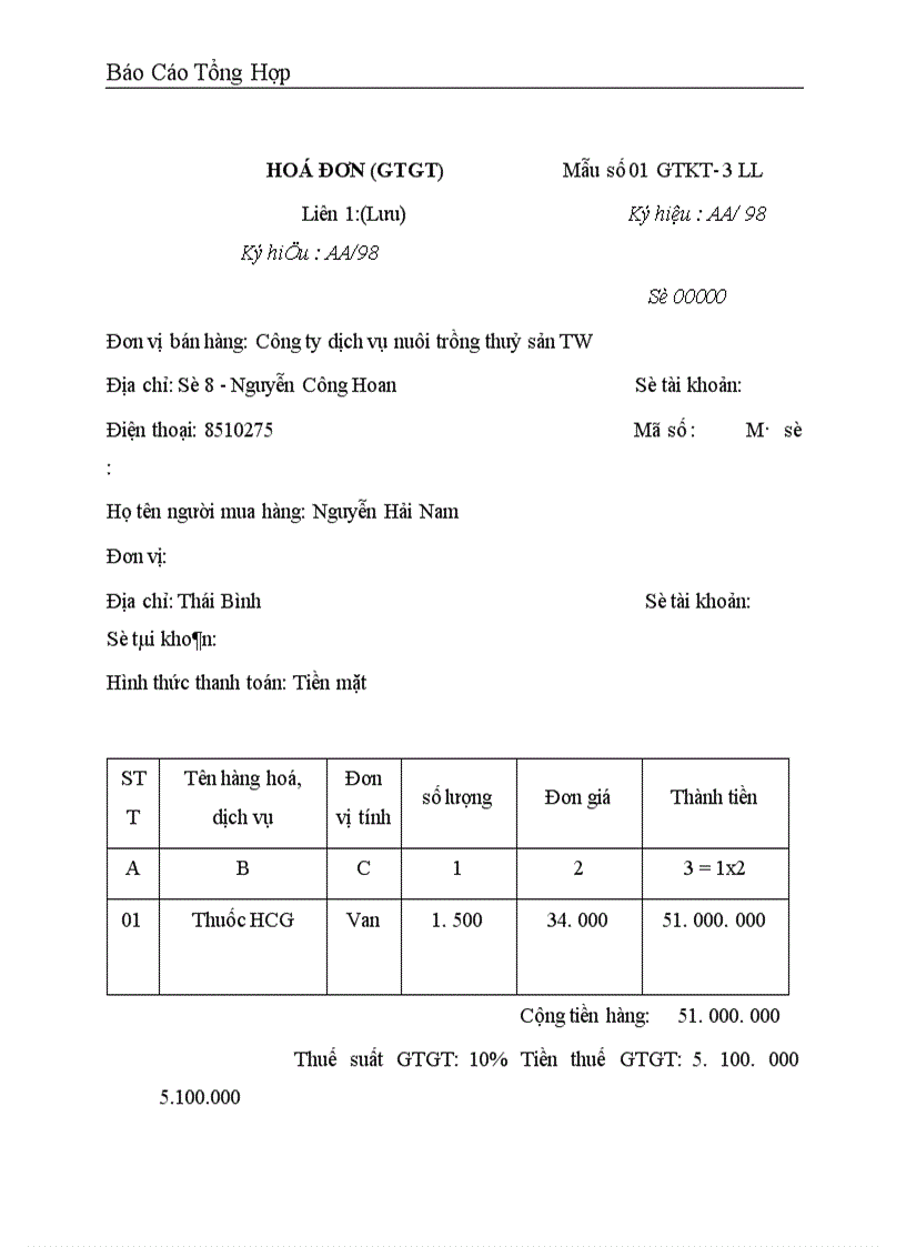 image for page Công tác hạch toán kế toán tại Công ty dịch vụ nuôi trồng thuỷ sản trung ương 1