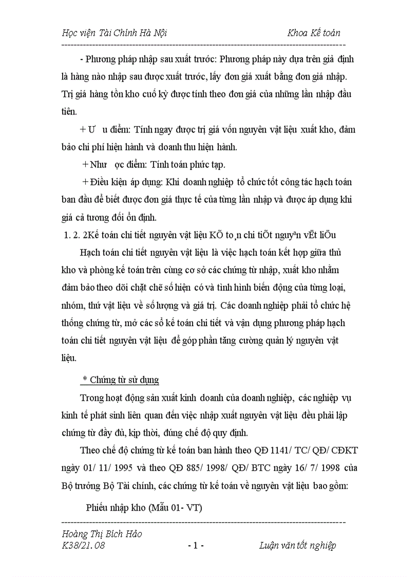 image for page Kế toán vật liệu tại công ty Đầu tư và Phát triển công nghệ truyền hình Việt Nam 1