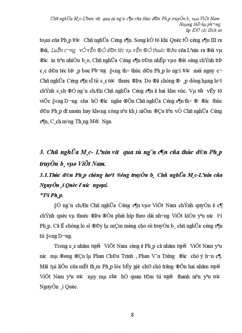 image for page Chủ nghĩa Mác Lêinin vượt qua sự ngăn cản của thực dân Pháp truyền bá vào Việt Nam 1