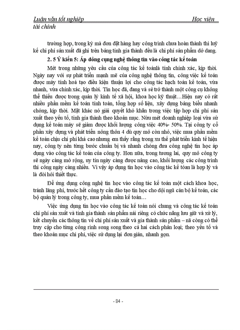 image for page Tổ chức công tác kế toán chi phí sản xuất và tính giá thành sản phẩm tại Công ty cổ phần xây dựng và phát triển nông thôn 4