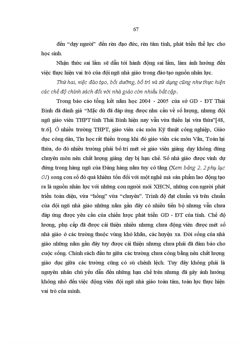 image for page Nâng cao vai trò của đội ngũ nhà giáo trong quá trình đào tạo nguồn nhân lực ở các trường THPT tỉnh Thái Bình hiện nay