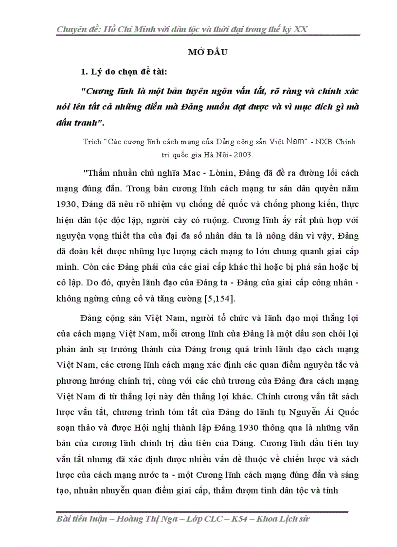 image for page So sánh Cương lĩnh đầu tiên của Đảng và Luận cương chính trị tháng 10 1930 và sự vận dụng những luận điểm của Cương lĩnh vào giai đoạn cách mạng Việt Nam 1939 1945