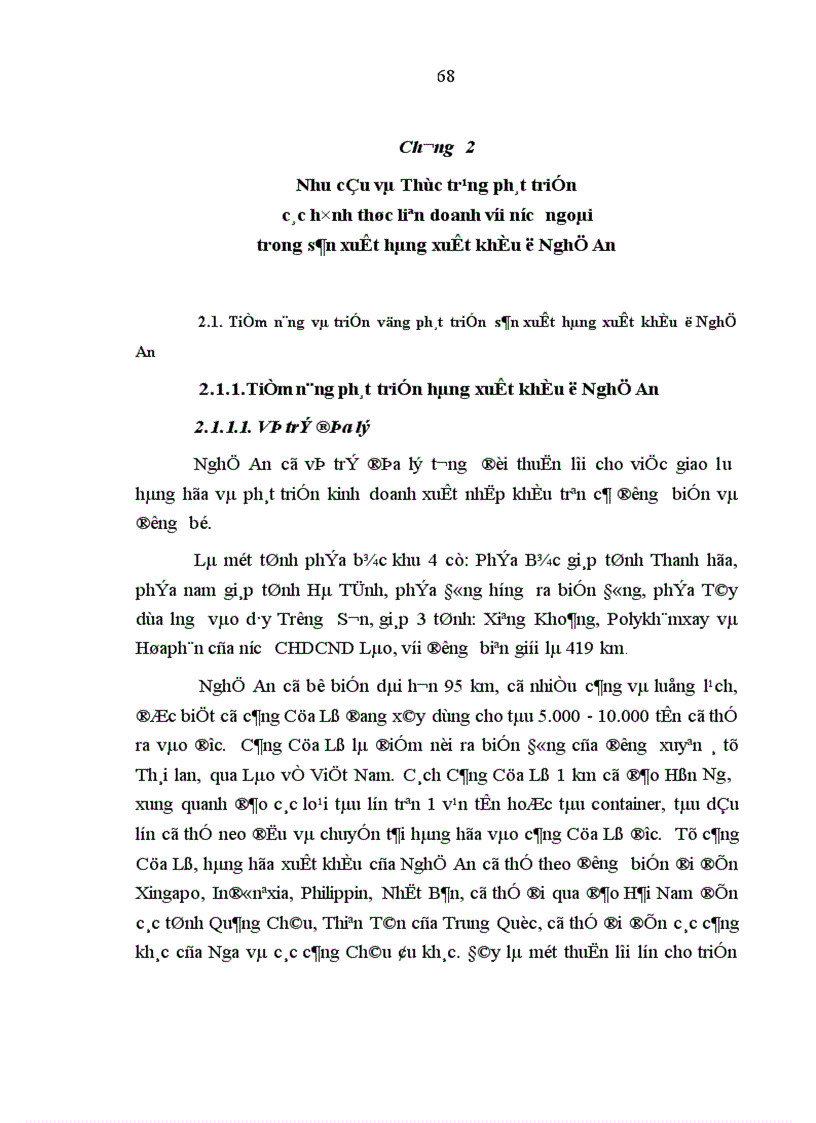 image for page Phát triển các hình thức liên doanh với nước ngoài trong sản xuất hàng xuất khẩu ở Nghệ An