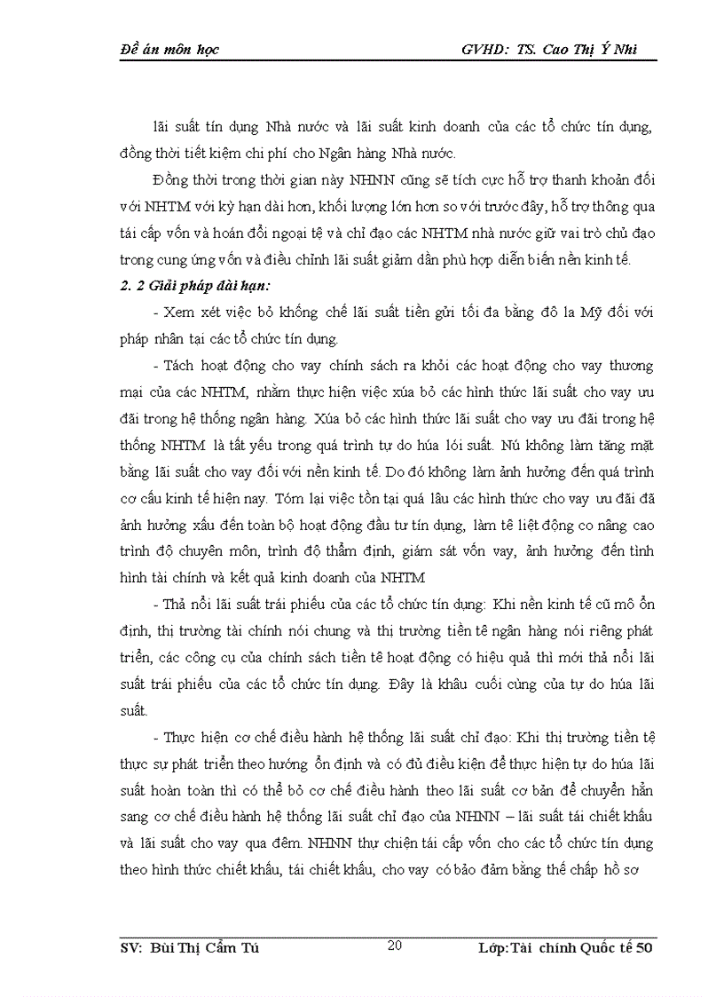 image for page Hướng tới tự do hoá lãi suất