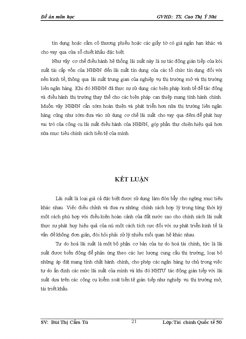image for page Hướng tới tự do hoá lãi suất