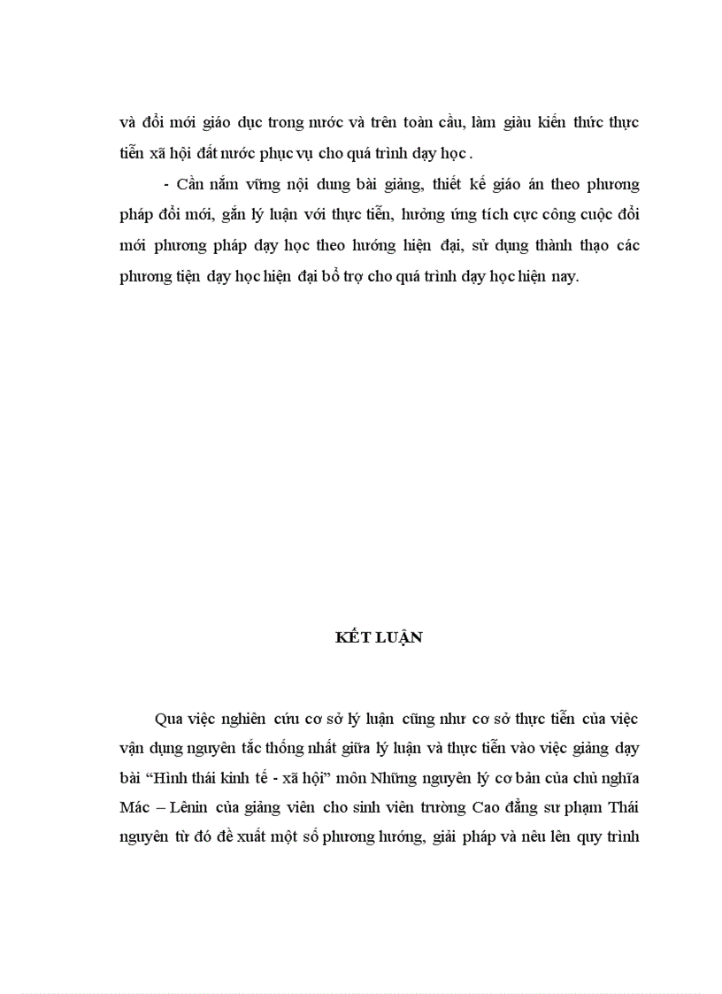 image for page Vận dụng nguyên tắc thống nhất giữa lý luận và thực tiễn trong dạy học bài Hình thái kinh tế xã hội 1