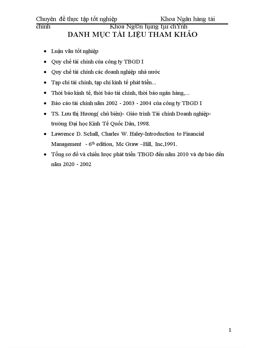 image for page Quản Lý Ngân Quỹ Tại Công TY TBGDI Chuyên đề naỳ gồm