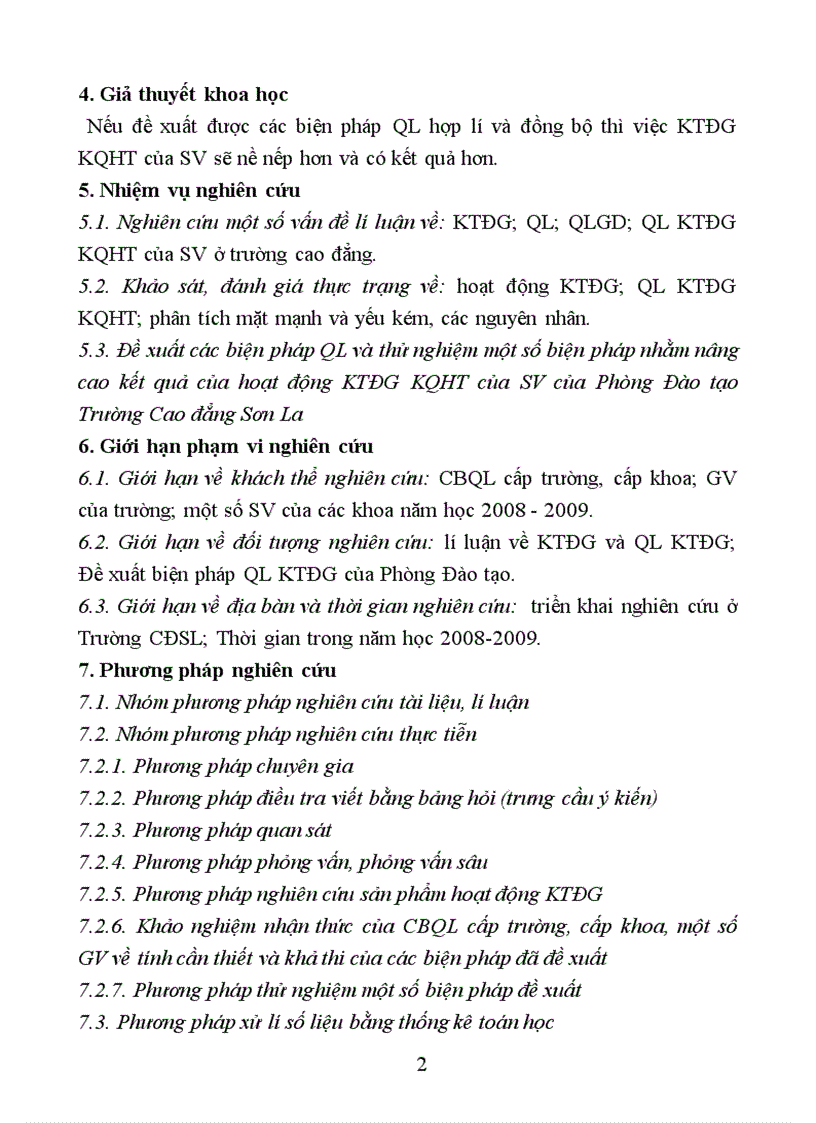 image for page Biện pháp quản lí của Phòng Đào tạo về hoạt động kiểm tra đánh giá kết quả học tập của sinh viên ở Trường Cao đẳng Sơn La 1