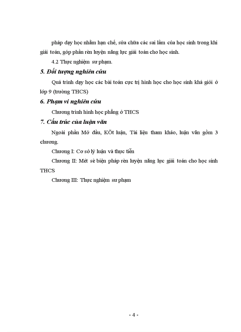 image for page Rèn luyện năng lực giải toán cho học sinh Trung học Cơ sở thông qua các bài toán cực trị trong hình học phẳng 1