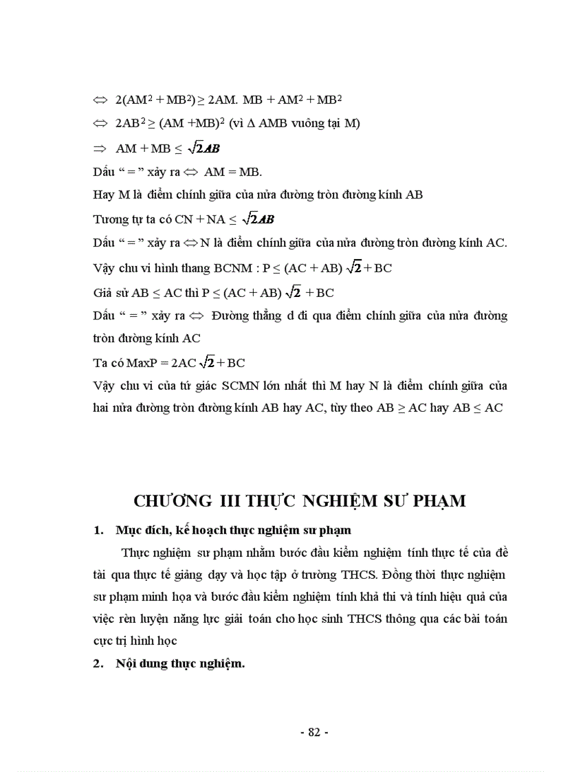 image for page Rèn luyện năng lực giải toán cho học sinh Trung học Cơ sở thông qua các bài toán cực trị trong hình học phẳng 1