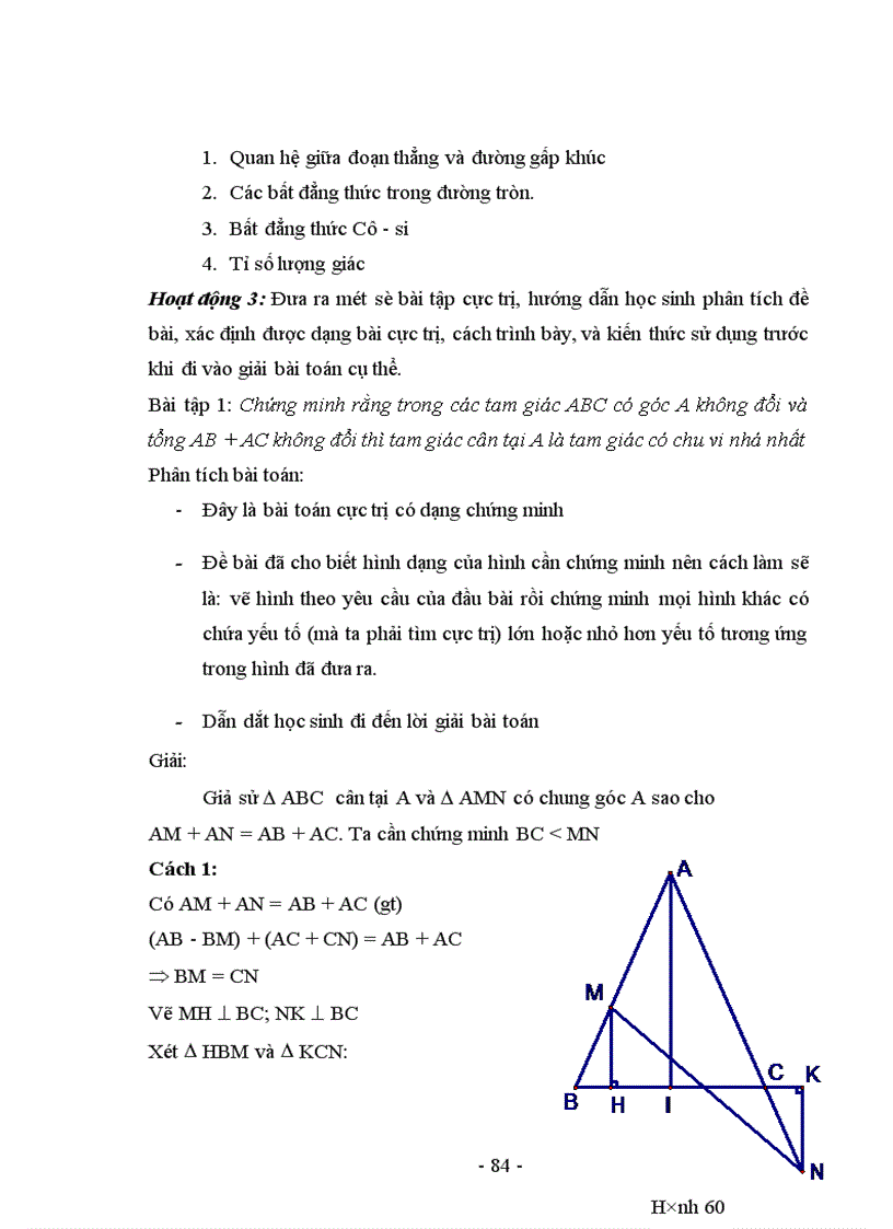 image for page Rèn luyện năng lực giải toán cho học sinh Trung học Cơ sở thông qua các bài toán cực trị trong hình học phẳng 1