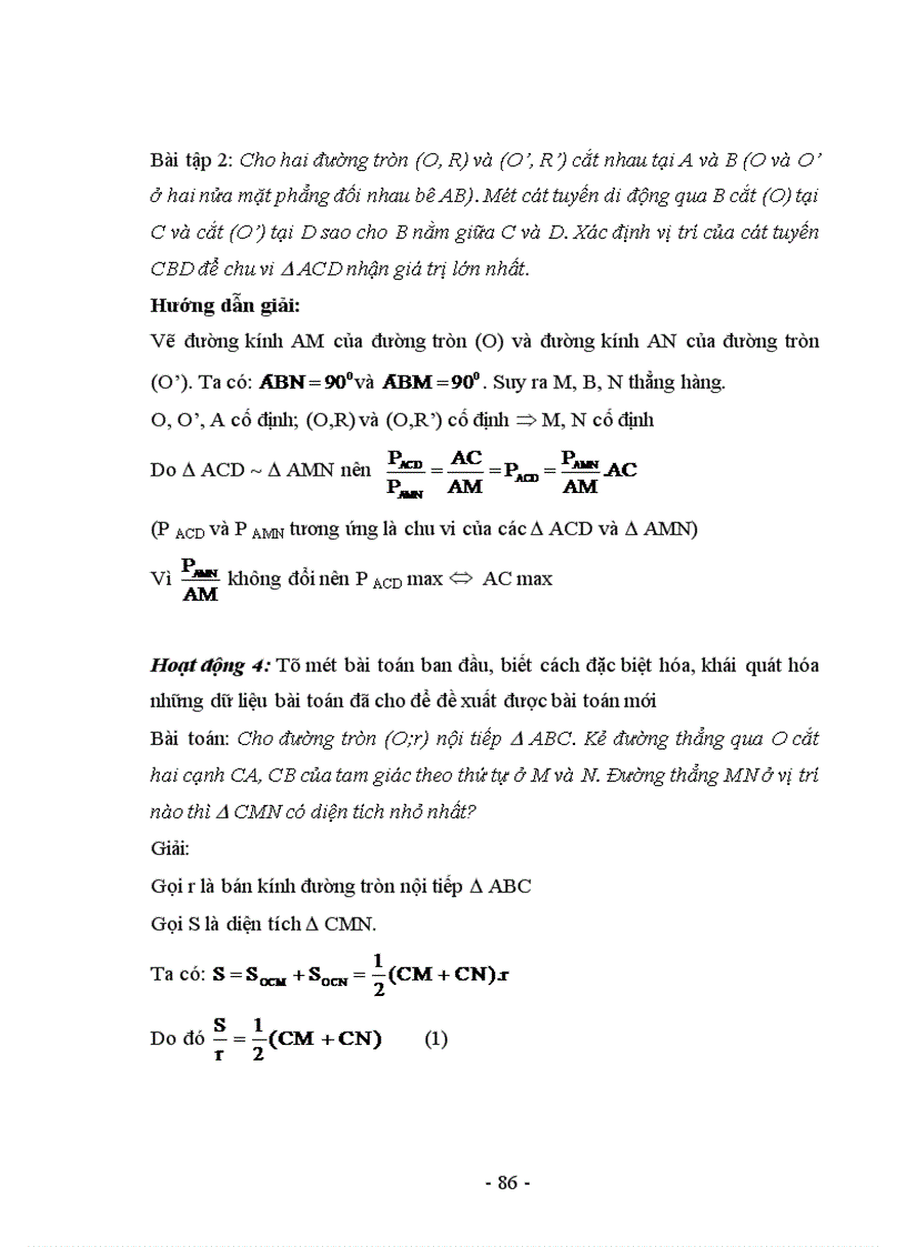 image for page Rèn luyện năng lực giải toán cho học sinh Trung học Cơ sở thông qua các bài toán cực trị trong hình học phẳng 1