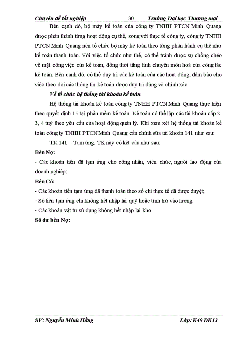 image for page Hoàn thiện kế toán kết quả kinh doanh tại Công ty TNHH PTCN Minh Quang 1