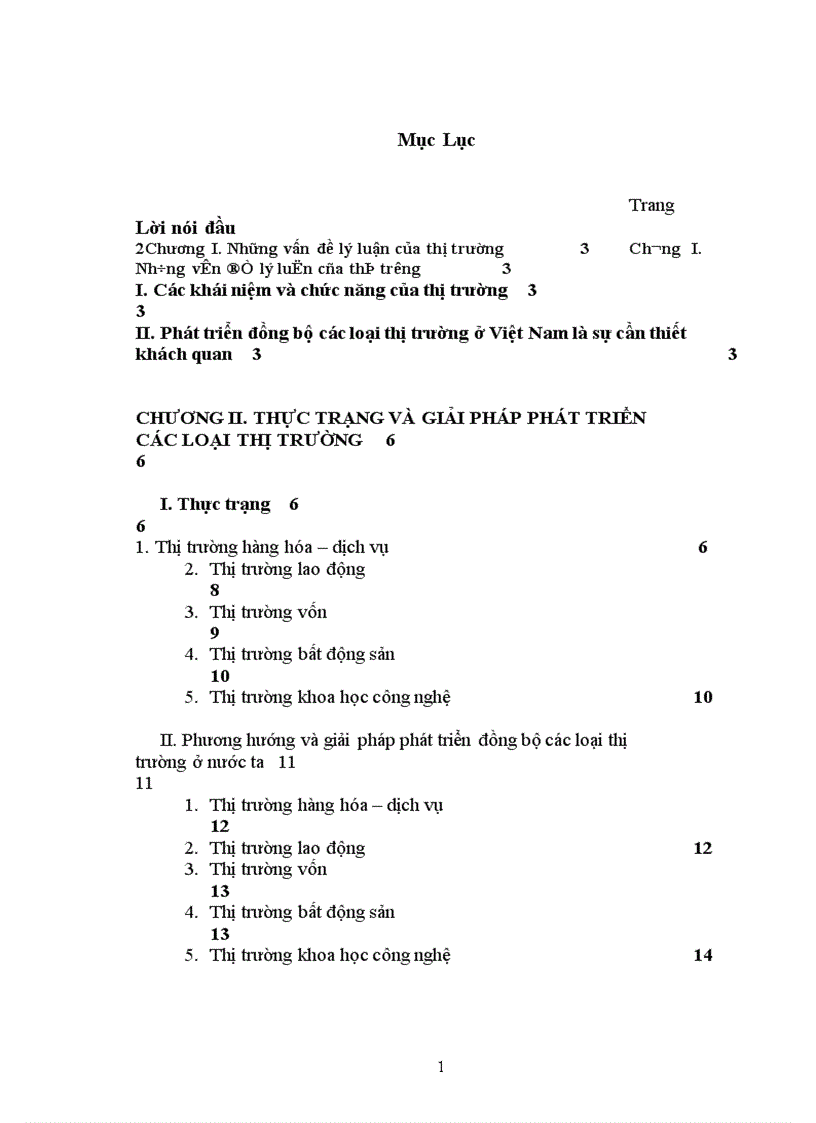 image for page thực trạng và giải pháp phát triển các loại thị trường 1