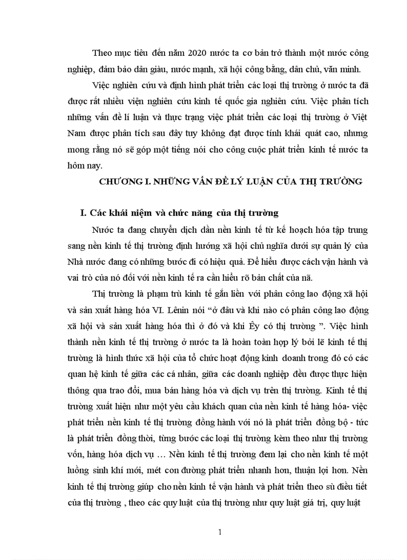 image for page thực trạng và giải pháp phát triển các loại thị trường 1