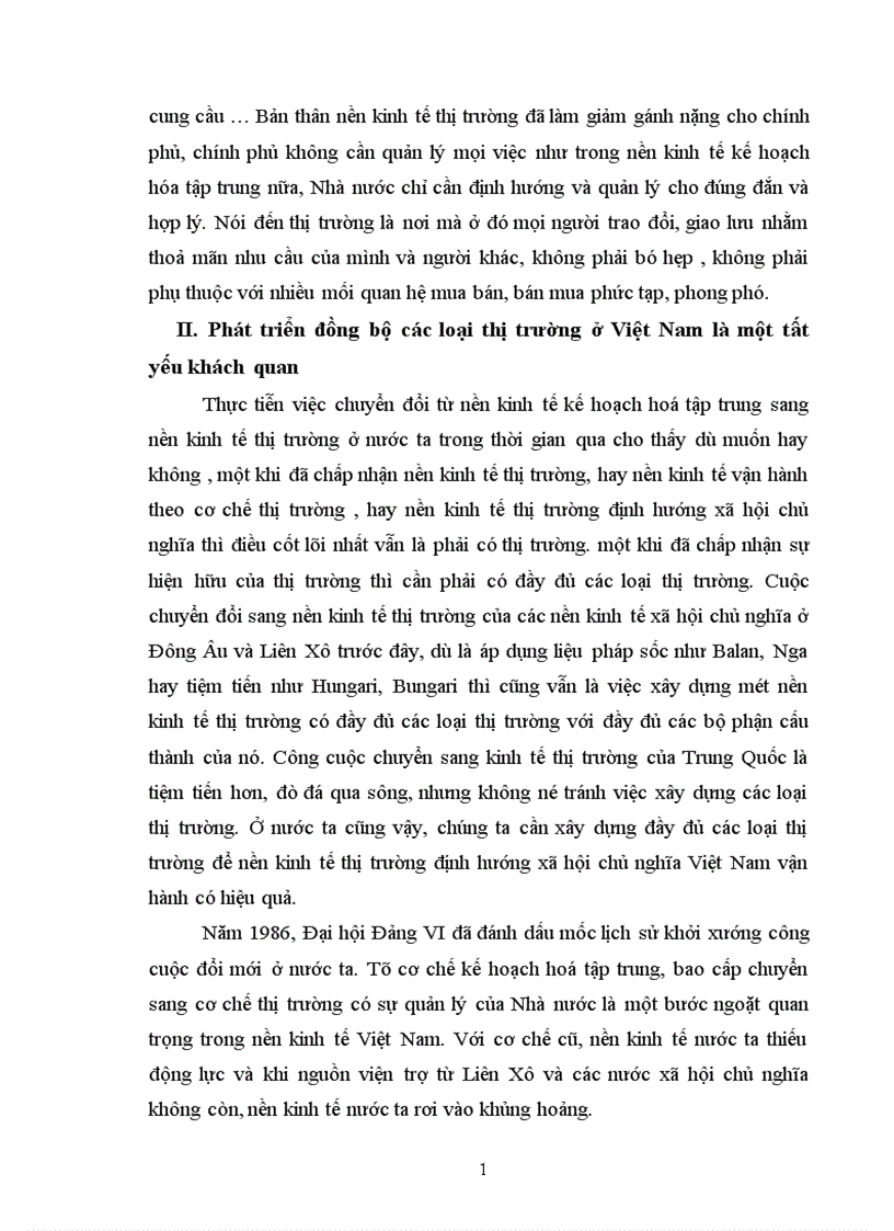 image for page thực trạng và giải pháp phát triển các loại thị trường 1