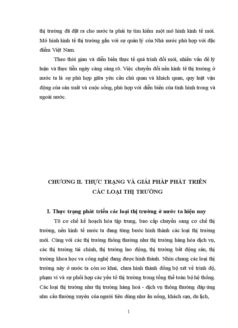 image for page thực trạng và giải pháp phát triển các loại thị trường 1