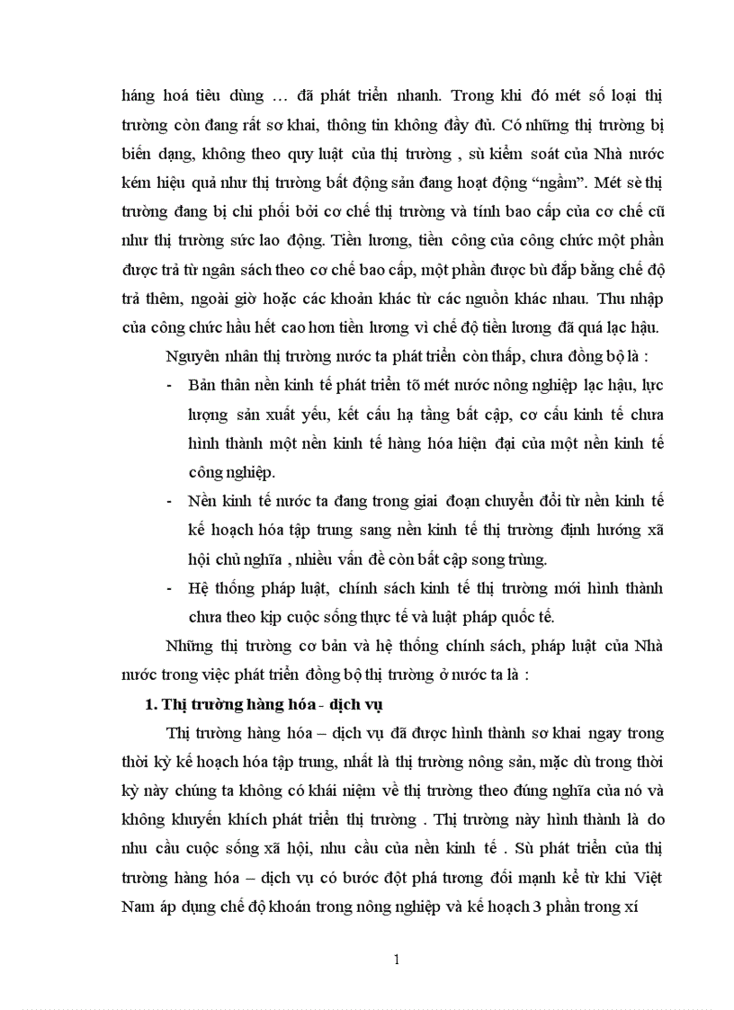 image for page thực trạng và giải pháp phát triển các loại thị trường 1