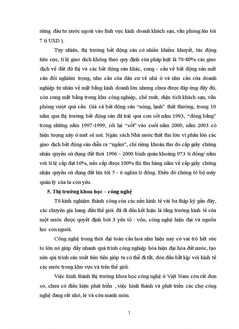 image for page thực trạng và giải pháp phát triển các loại thị trường 1