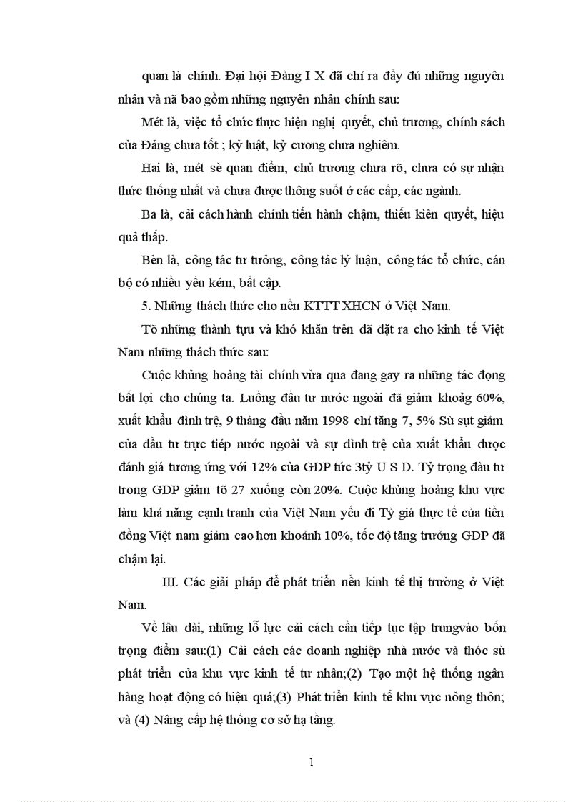 image for page Phân tích tính tất yếu khách quan đặc điểm của nền kinh tế thị trường KTTT định hướng xã hội chủ nghĩa ở Việt Nam và các giải pháp để phát triển nó ở nước ta trong giai đoạn hiện nay