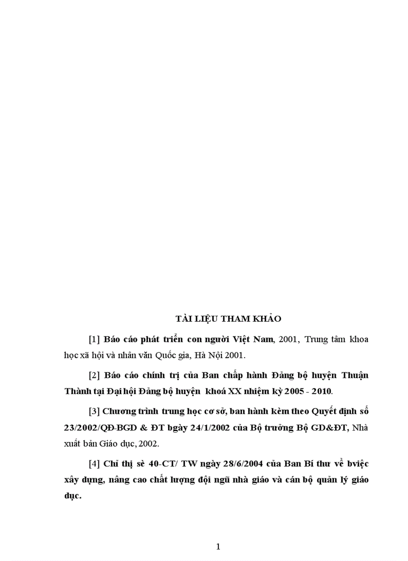 image for page Biện pháp phát triển đội ngũ giáo viên THCS huyện Thuận Thành tỉnh Bắc Ninh giai đoạn 2005 2010 1